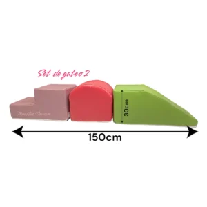 Set de Gateo (Rampa: 60 cm x 30 cm, Medio: 40 cm x 30 cm, Escalera: 50 cm x 30 cm)