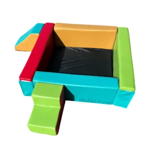 Set de Piscina + Rampa y Escalera (Piscina: 100 cm x 100 cm x 30 cm, Rampa: 40 cm x 30 cm x 30 cm, Escalera: 40 cm x 30 cm x 30 cm)