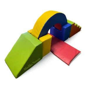 Set de Circuito 6 Piezas (Rampa de 60 cm x 50 cm x 45 cm, escalera de 60 cm x 50 cm x 45 cm, cubo de 60 cm x 30 cm x30 cm)